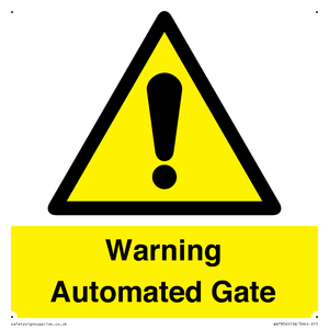 Warning Automated Gate